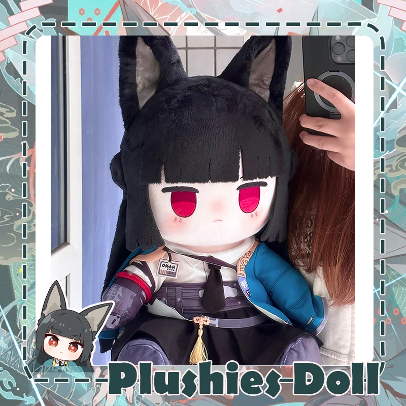 

Game Zenless Zone Zero Hoshimi Miyabi Plush Doll Stuffed Sitting Toy Plushie Anime Dress-up Figure Soft Large Pillow Gift 40cm