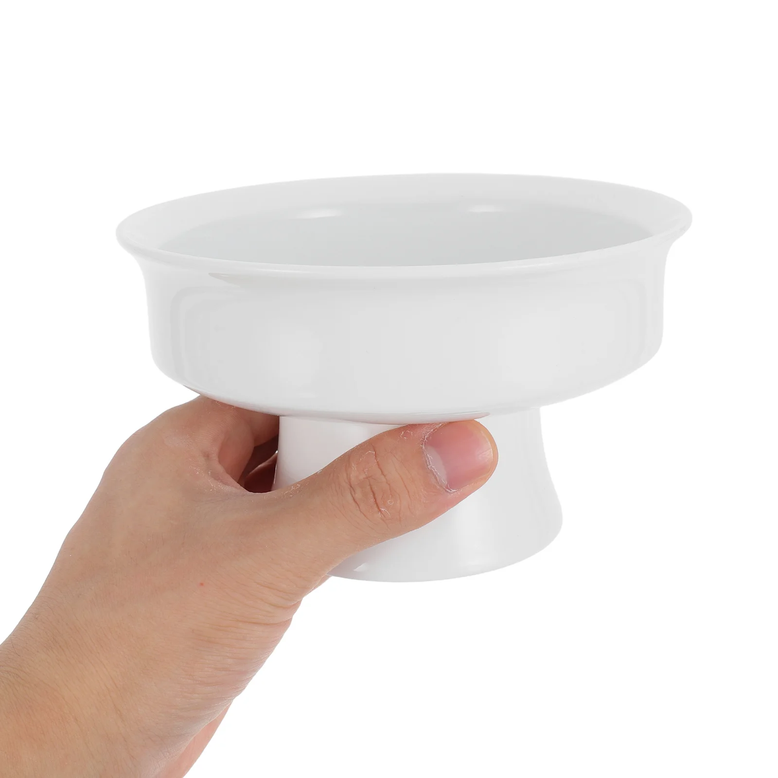 

Ceramic Dessert Bowl Footed Pedestal Design 5.5 Inch White Decorative Serving Dish Ice Cream Snack Tableware Bowls Ceramic