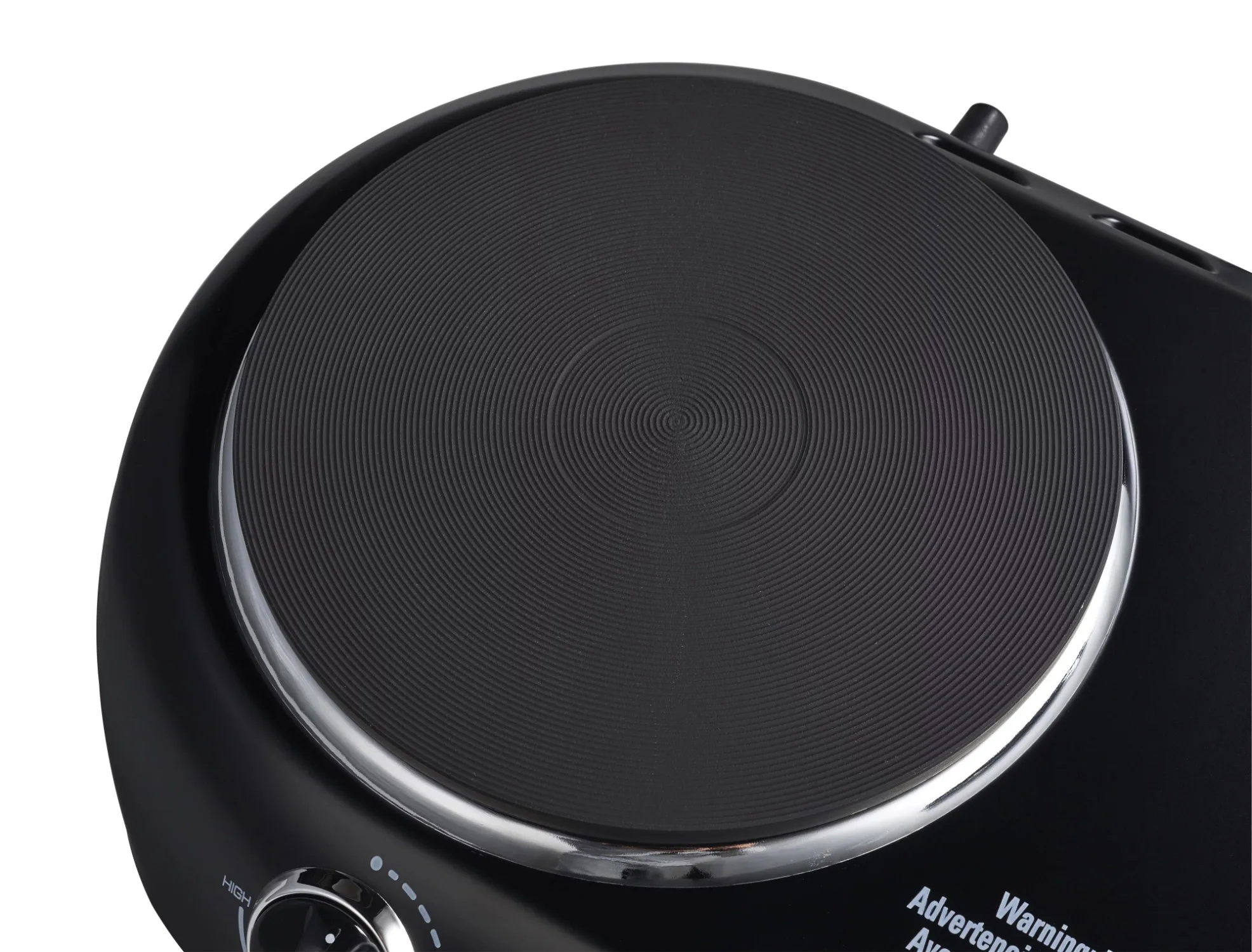 موقد كهربائي أسود مزدوج الموقد ، الملوك 1800 واط