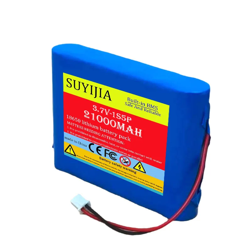 1S5P 3.7V18650 21AH Battery Rechargeable Li-ion Battery Pack for LED Light Bluetooth Speaker Spare Replacement Original Battery