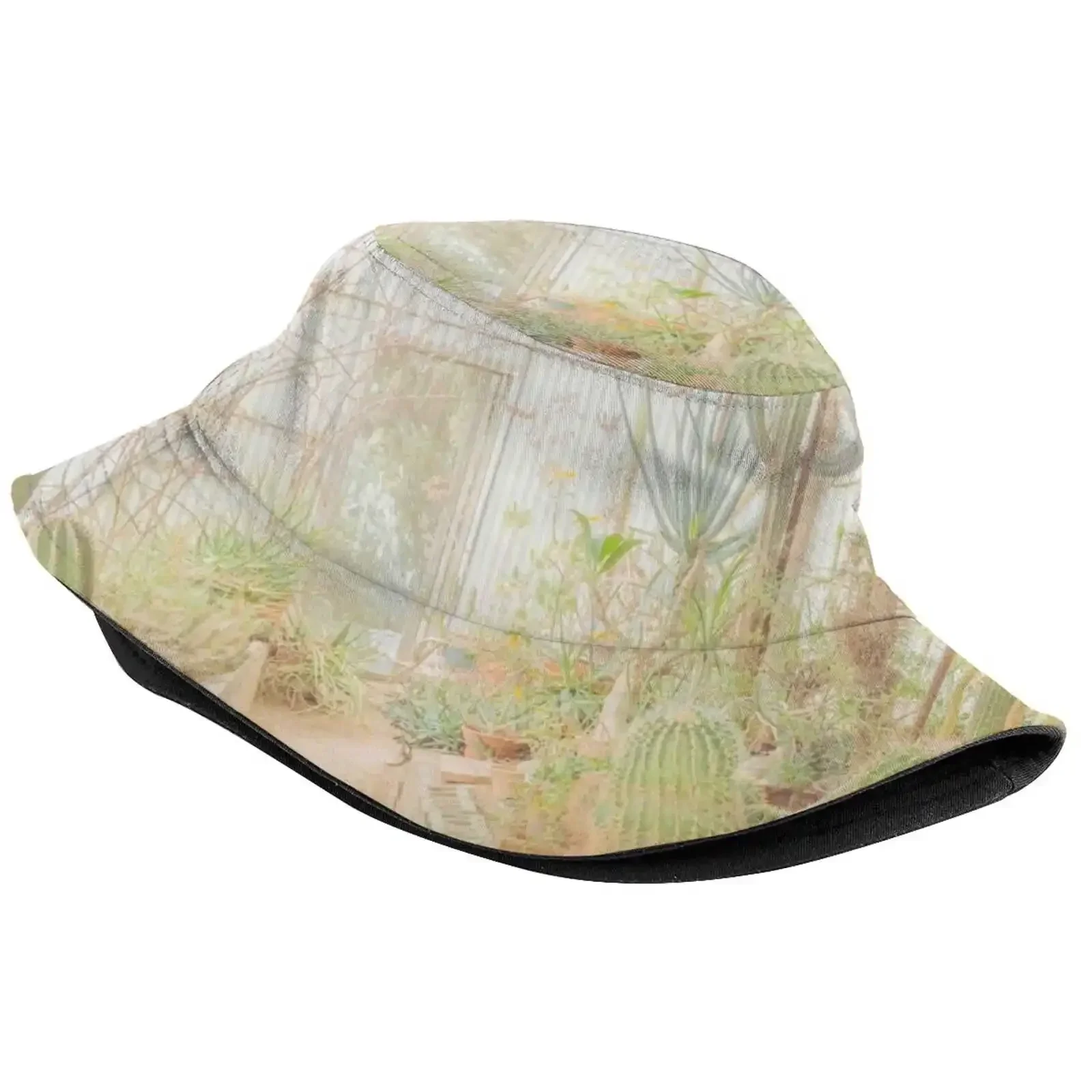 Cactus And Succulent Greenhouse In Palm Springs Garden Unisex Fisherman Hats Bucket Hats Isabelle Winardi Idraniwinardi Cactus