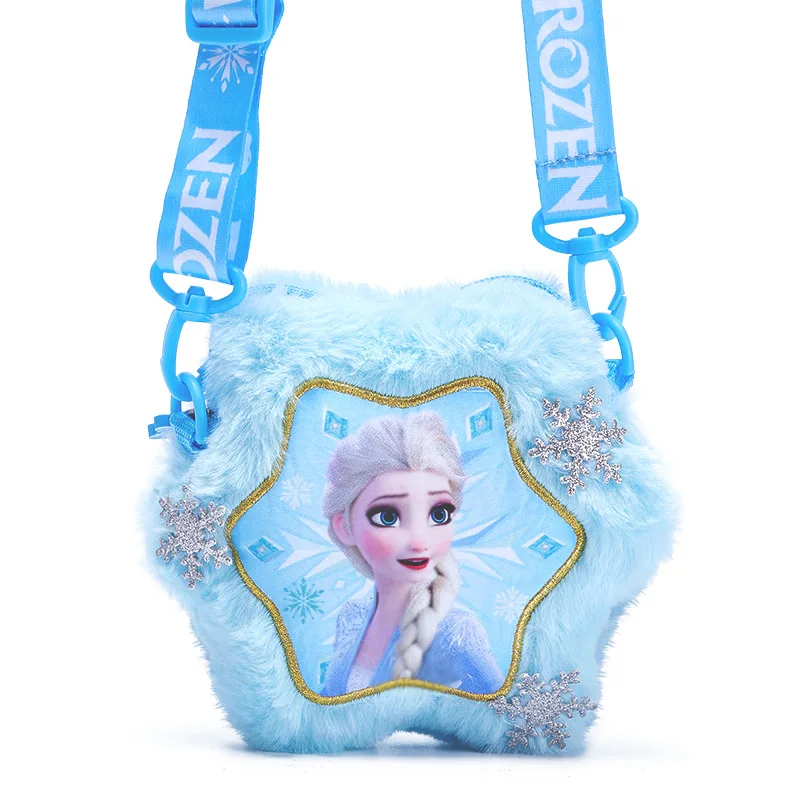 Kawaii Frozen Queen Cartoon pluszowa torba Elsa Girl kosmetyczka torba na słuchawki dzieci przenośna portmonetka prezent na boże narodzenie