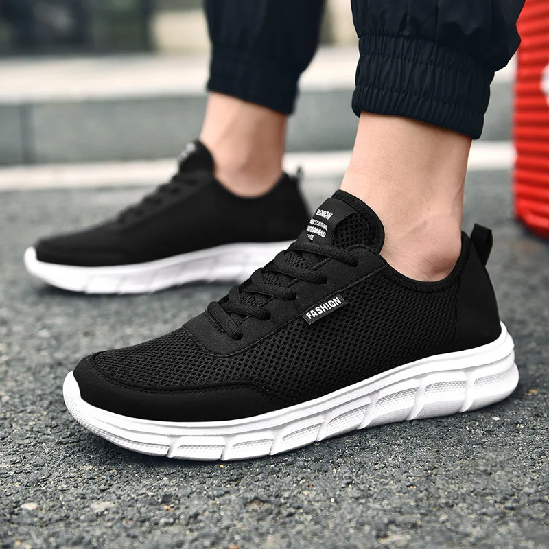Shoes for Men Lace Up Casual Shoes 2023 New Men Sports Breathable Lightweight Mesh Running Shoes Comfortable Men Sneakers