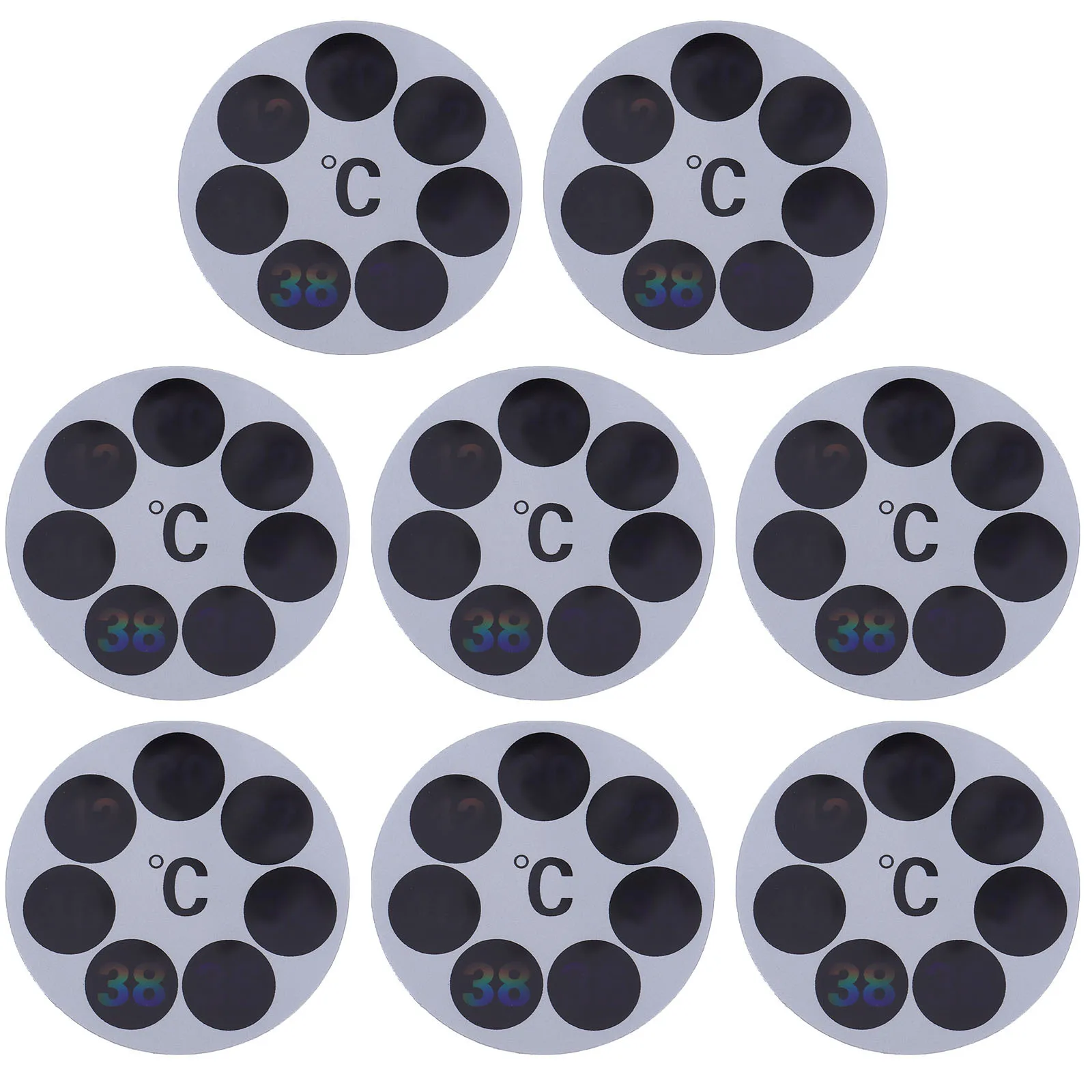 

8Pcs Baby Bath Thermometer Sticker LCD Color Display Adhesive Safety Water Temperature Gauge for Tub Kids Thermometer Display