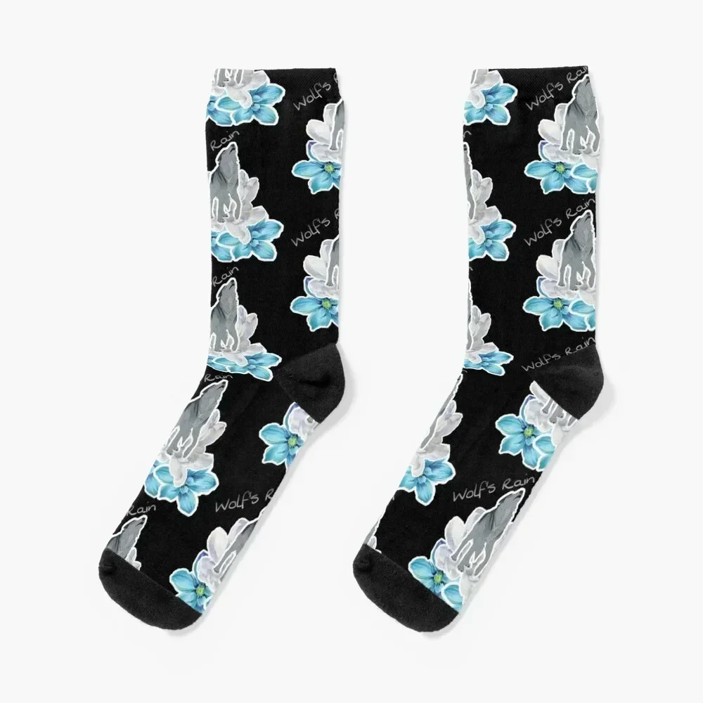 

Wolf's rain tsume flower Socks floor hockey Sports Running Luxury Woman Socks Men's