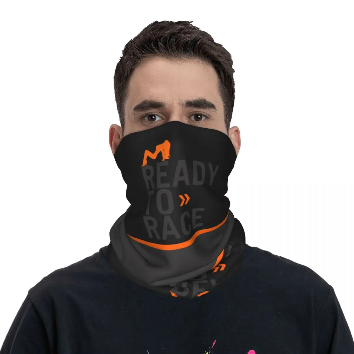 Motor Ready To Race Merch Bandana Neck Cover Enduro Cross Motocross Wrap Scarf Motorcycle Riding Face Mask Unisex Windproof