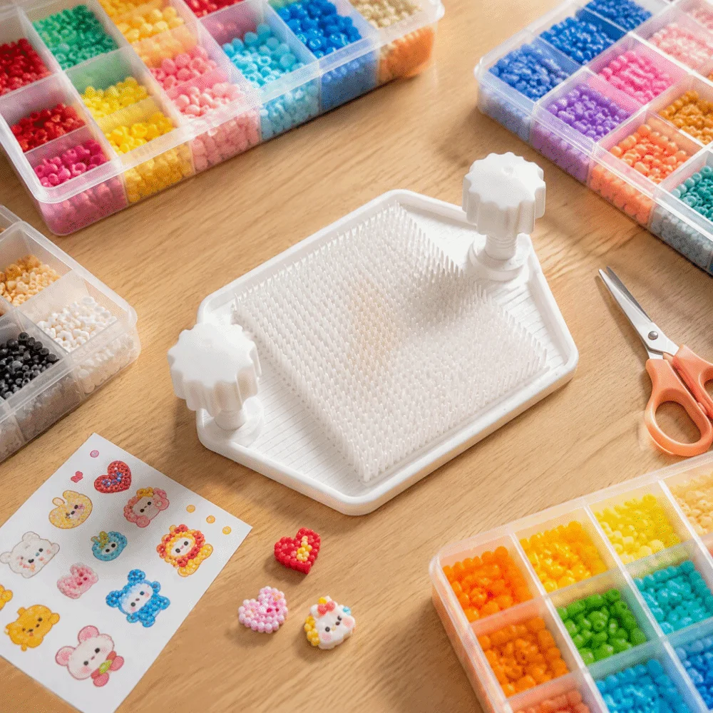 5-layer Fuse Beads Pegboard High-Efficiency Anti-scald Multi-layer Beanboard 2.6mm with Extended Nails Meltable Beads Boards