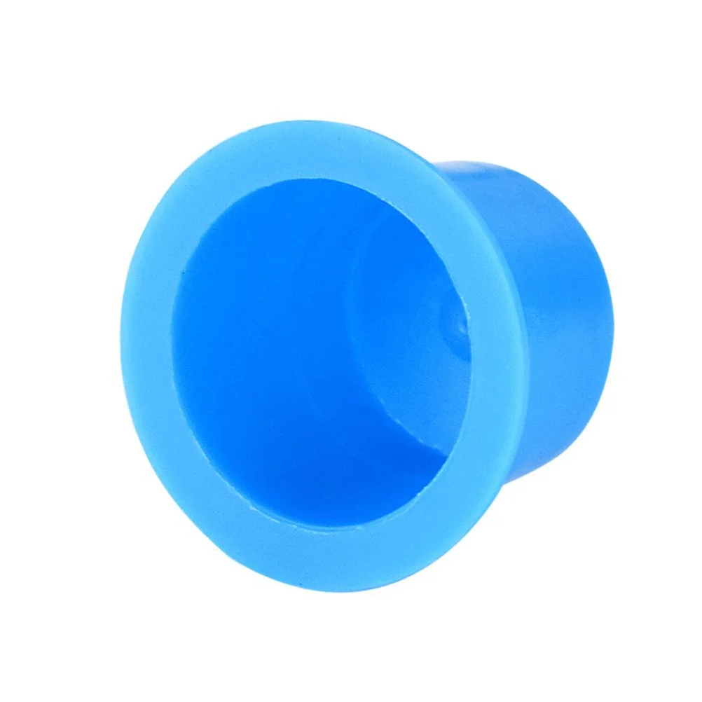 

100Pcs Ink Cups Disposable Plastic Ink Caps Medium Blue for Eyebrow Tattoo Eyelash Pigment Container Supplies