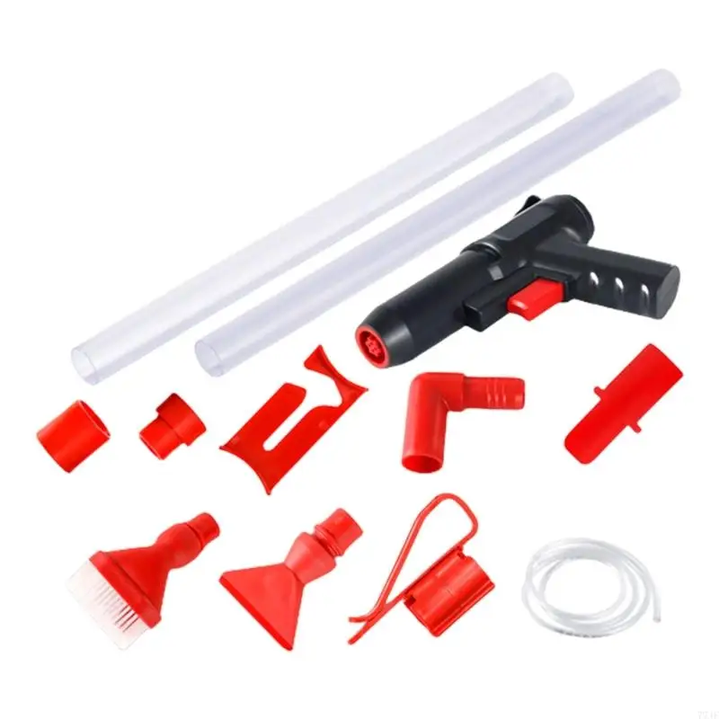 

77JF Adjustable Aquarium Cleaner Clog Sand Washer Water Circulations
