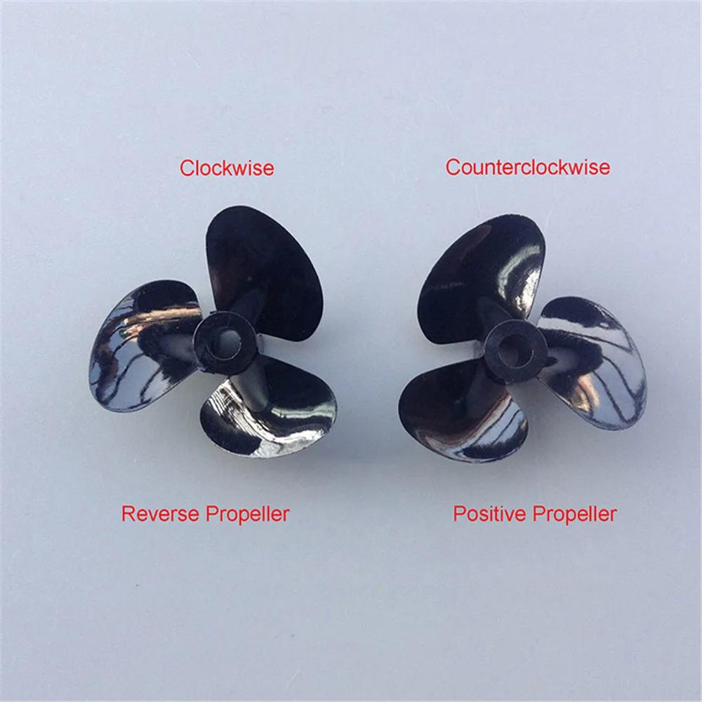 Hélices de 3 cuchillas para barcos teledirigidos, accesorios de eje de 3mm/4mm, 26mm/30mm/34mm, CW/CCW, DIY