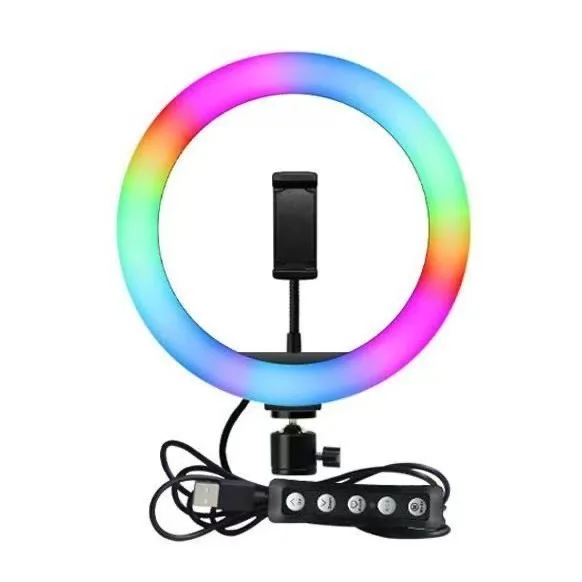 Light USB  Light LJJ 30 12W 12 Inch 160LED Dimmable  Light 3200K-5600K for Makeup with Ball Head Phone Clip