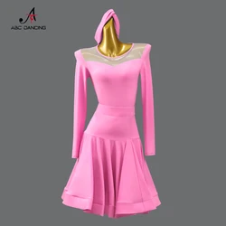 2026 Latin Dance Dress Dress for Prom Competition Costume New Womens Girls Practice Clothes Line Clothing Customized Stage Skirt