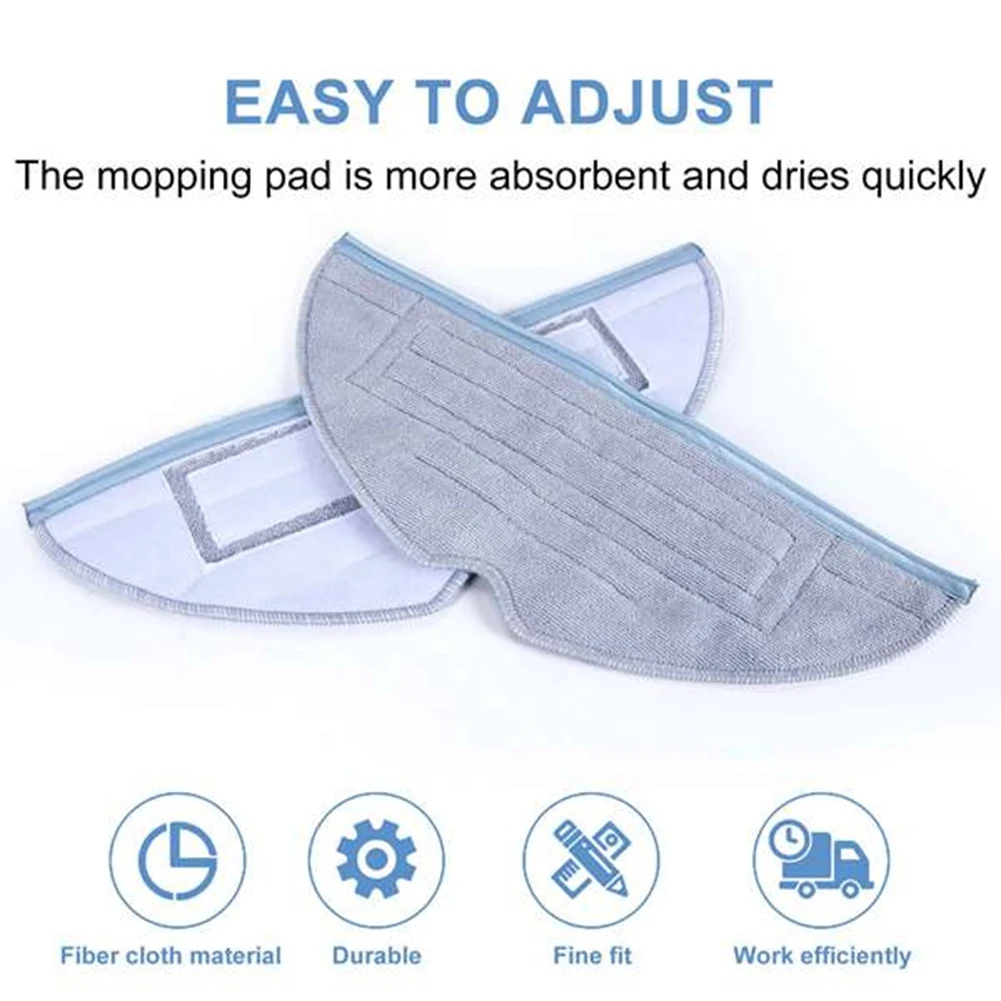 12PCS Microfiber Mop Pads Kit for Roborock S7 S7MaxV S7MaxV Plus S8 S8+ T7S T7S Plus Vacuum Cleaner Replacement Parts