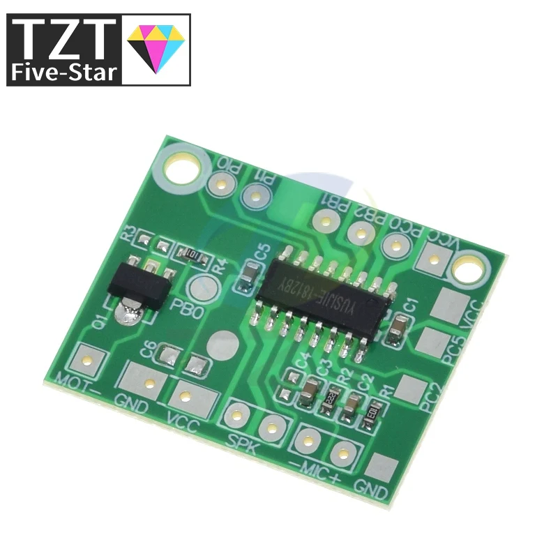 1/3 Stück DIY Sprachaufnahme-Modul mit intelligenter Wiedergabe, Sound-IC-Platine, Stimmveränderungsmodul für Spielzeug-Geschenkzubehör, DC 3V-5V – Detail 5
