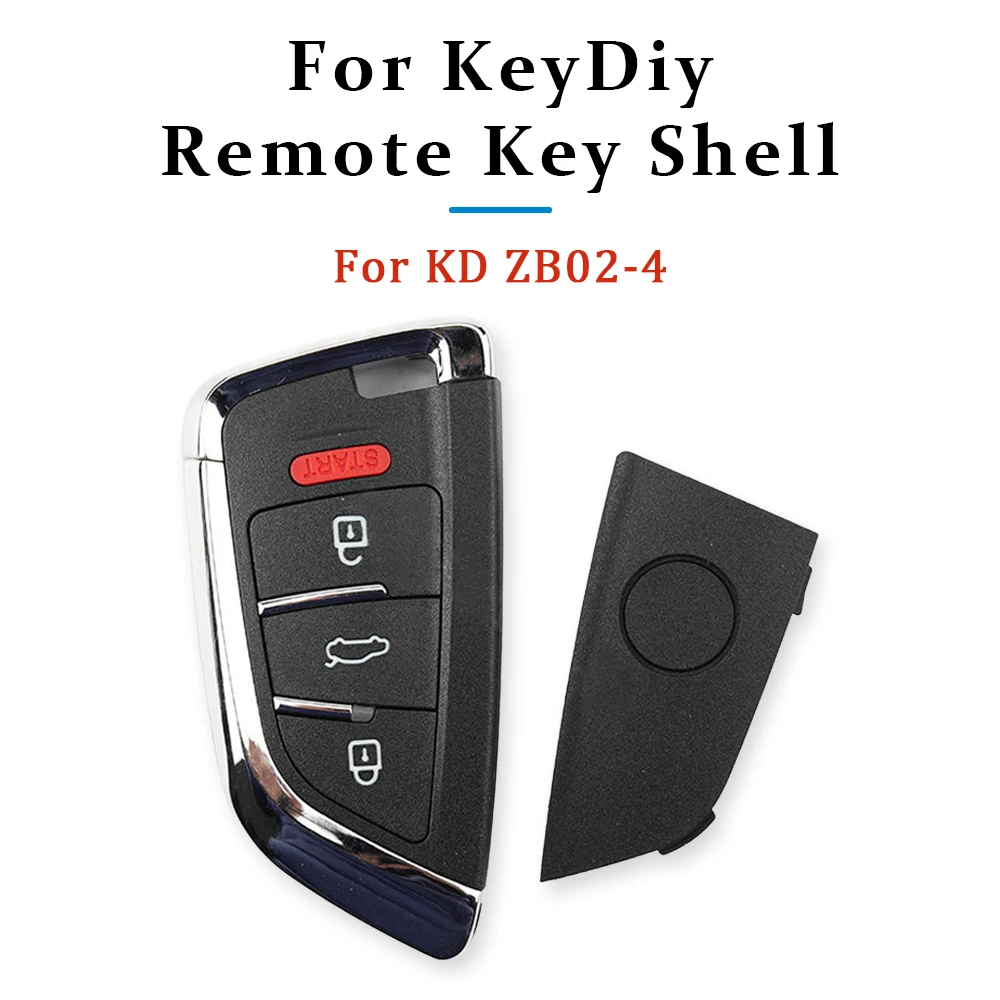 10/20/30 PcsUniversal 4 Buttons Flip Key Shell Case for KEYDIY KD ZB02-4 Remote Control Fob Replacement Housing Without Blade