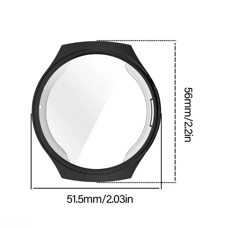 D08B Watch Protector Cover Case for Watch 4 Protector Bumper Frame Cover Shell Smartwatch Scratchproof Housing