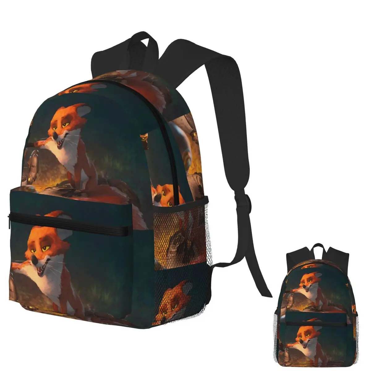 

Студенческий рюкзак Movie The Wild Robot Fink, школьная сумка, походный дорожный рюкзак для мужчин и женщин, модная сумка для книг, сумки на плечо