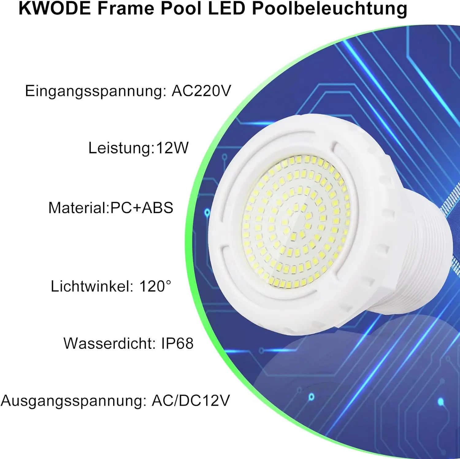 Imagem -04 - Rgb Led Dc12v Acessórios à Prova Dágua Subaquáticos Ip68 Led Piscina Luz Totalmente Preenchida de Resina Lâmpada Estilo Embutido