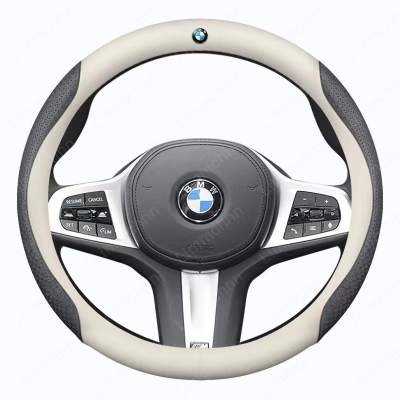 Non-slip Non-slip Embossed PU Leather Car Steering Wheel Cover BMW M X1 X3 X5 X6 X7 G20 G30 G70 E39 E46 E90 E92 F10 F15 F25 F30