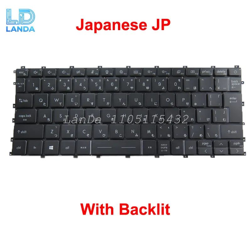 Black Laptop Backlit Keyboard For MSI Summit E13 Flip Evo A11MT MS-13P2 MS-13P3 German GR Spanish SP Italy IT JP KR No Frame New