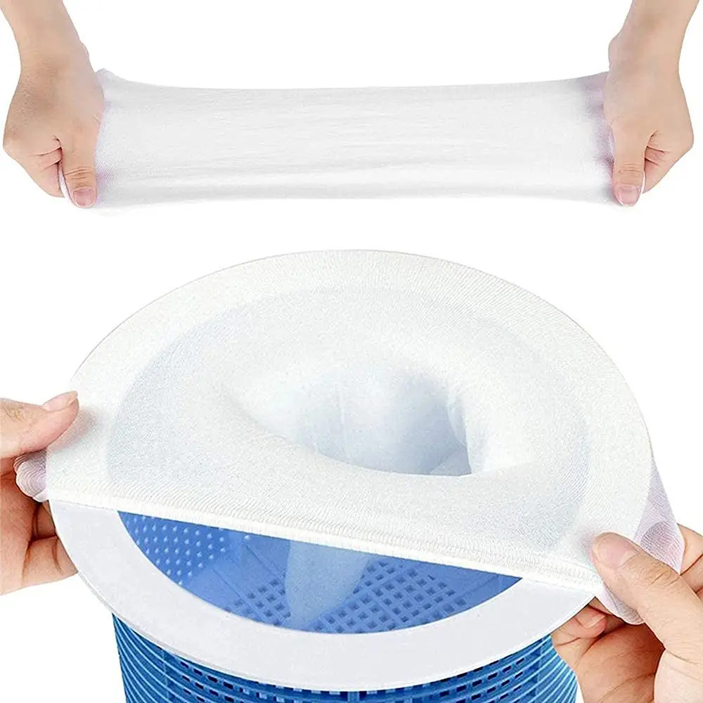 Antifouling Cover Filter Net Filters Baskets Pool Skimmer Socks Reusable Cleans Debris Leaves Pool Cleaning