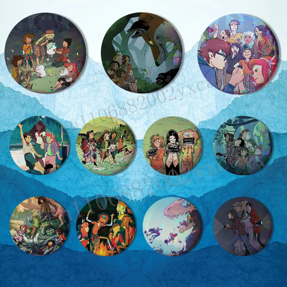 

be adventurous Lumberjanes Creative Round Badge Button Pin Bag Decor Fans Collection Friends Gift Brooch