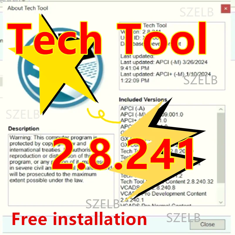 2024 newest Diagnostic Tool Vocom Advanced PTT Technology Tool 2.8.241UD EWD Truck Software Impact Parts Catalog Maintenance