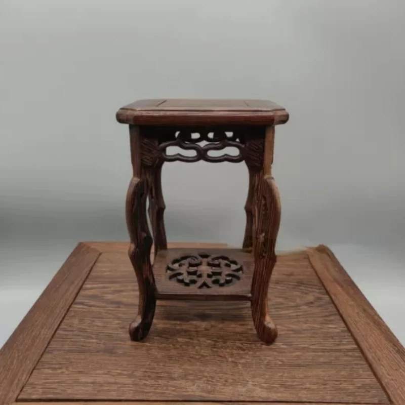 5.75'' Wooden Stand Practical Decor Small Square Semi Cascade Bonsai Display
