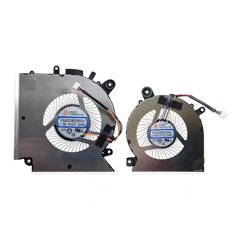 PABD08008SH PAAD06015SL N459 N460 New For MSI GF66 GL66 MS-1581 CPU GPU COOLING FAN DC5V 0.55A 1.0A
