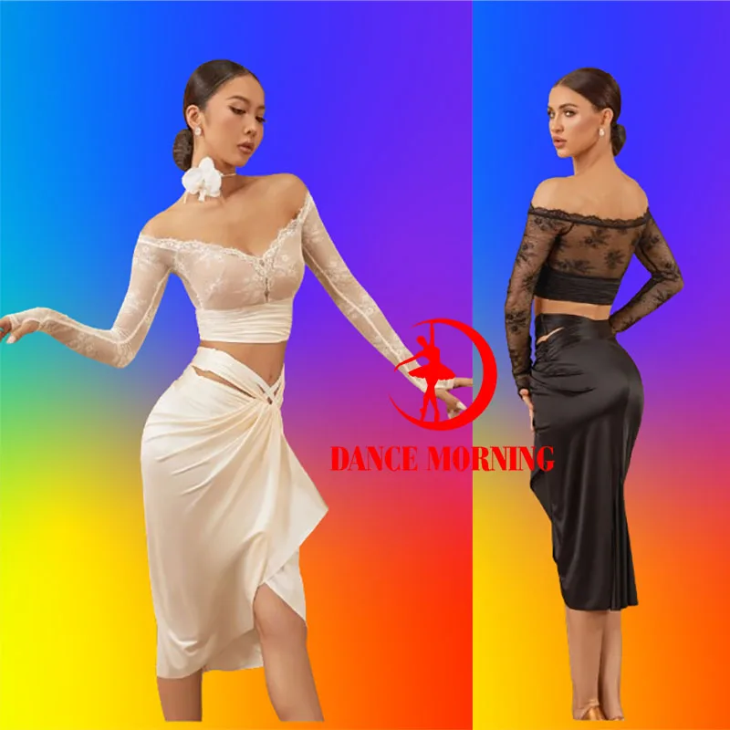 ZYM Sexy Backless Latin Danswedstrijd Jurk Vrouwen Lange Mouwen Chacha Latin Dansvoorstelling Jurk Toneelkostuum 25059