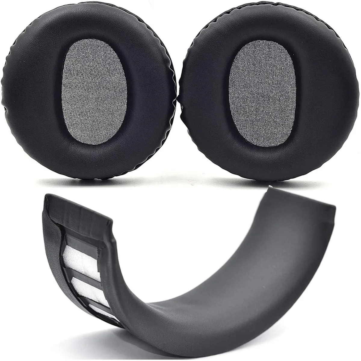 IIJJ-Ear Pads Cushions Headband Replacement Parts Accessories for Sony PS3 PS4 Wireless CECHYA-0080 Stereo Headset Headphones