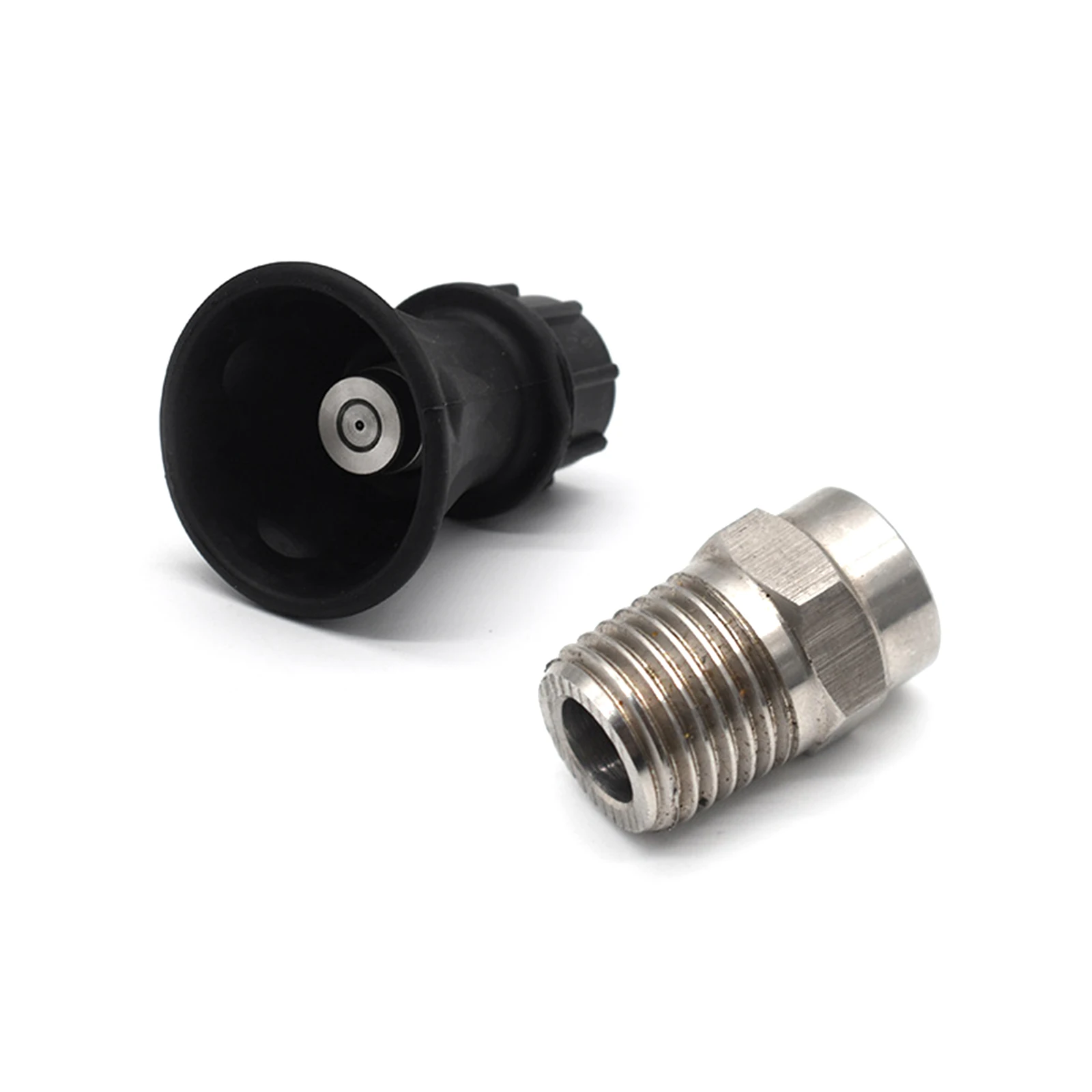40 Degree Pressure Washer Nozzle Car High Pressure Washer Spray Nozzle Tips 4.0 Hole Stainless Steel Material with with Rubber P