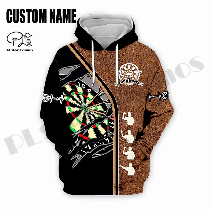 PLstar Cosmos Newest 3Dprinted Darts Player Art Custom Name Harajuku Premium Streetwear Unique Unisex Hoodies/Sweatshirt/Zip Q-1