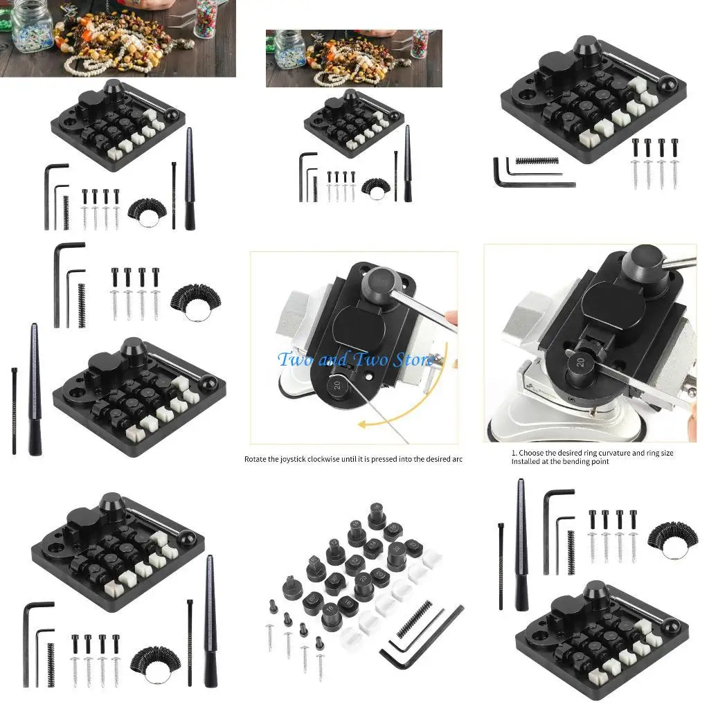 

HX6F Plastic Bender Set Rings Bender Tool Set Jewelry Shaping Tool Bending Machine