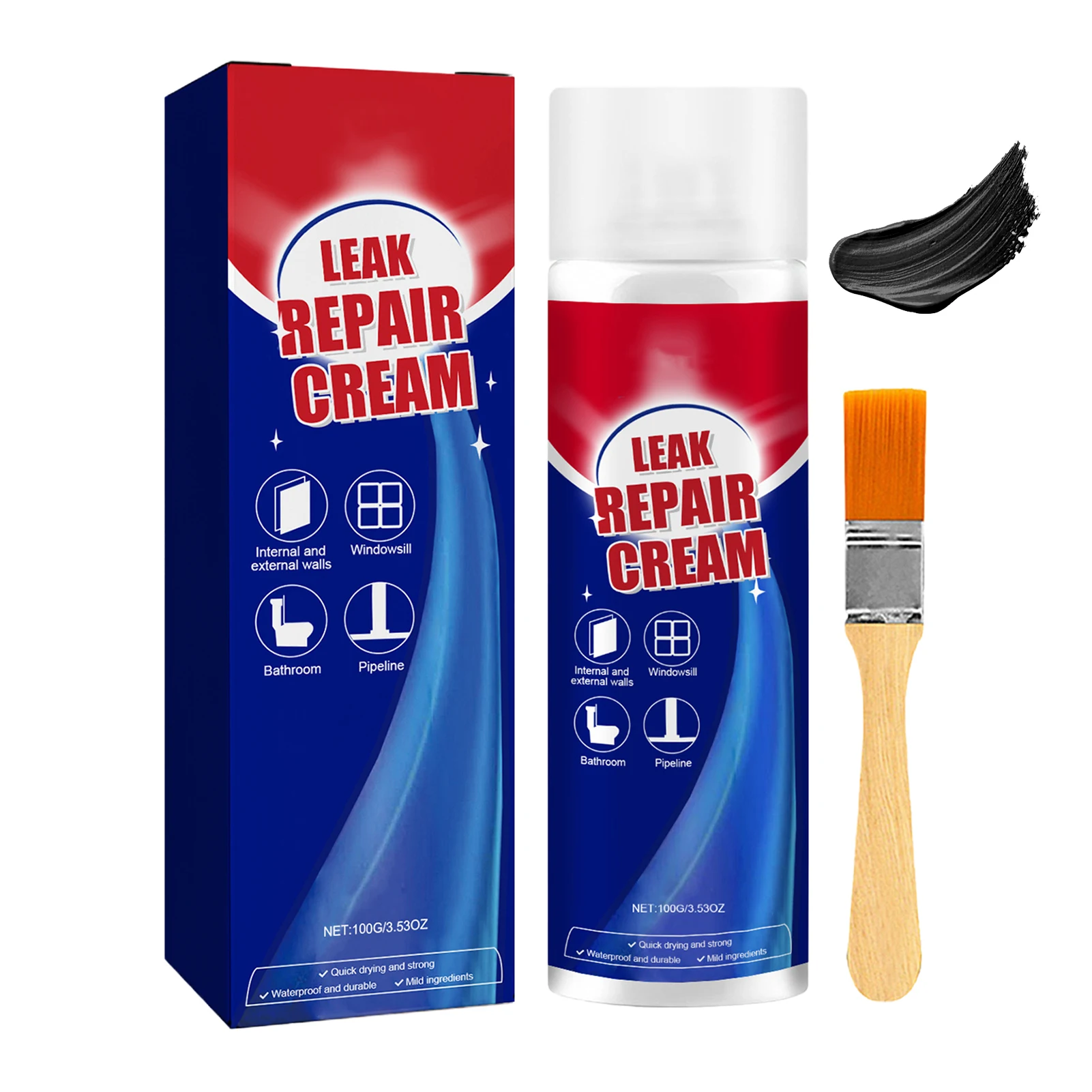 Leak Repair Waterproof Sealant Sealer Wall Roof Leak Repair gream Wall Gap Filler Coating Long Lasting