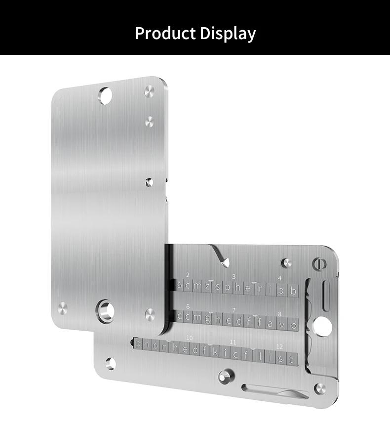 Cold Wallet Seed Storage – Fireproof & Waterproof Mnemonic Backup Plate