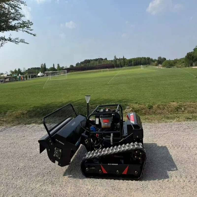 كفاءة عمل عالية نوعية جيدة جزازة العشب روبوتية صغيرة عن بعد #6