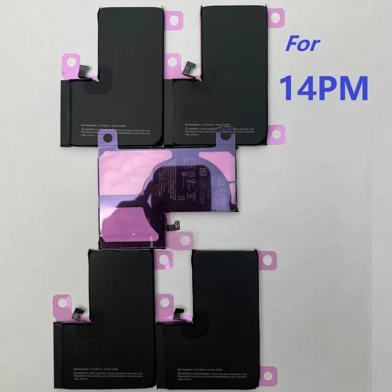 5개입 고용량 진단 배터리 충전식 100% 상태 양호 팝업 창 없음 IOS 18에서 진단됨 아이폰 13 14 15 ProMax용