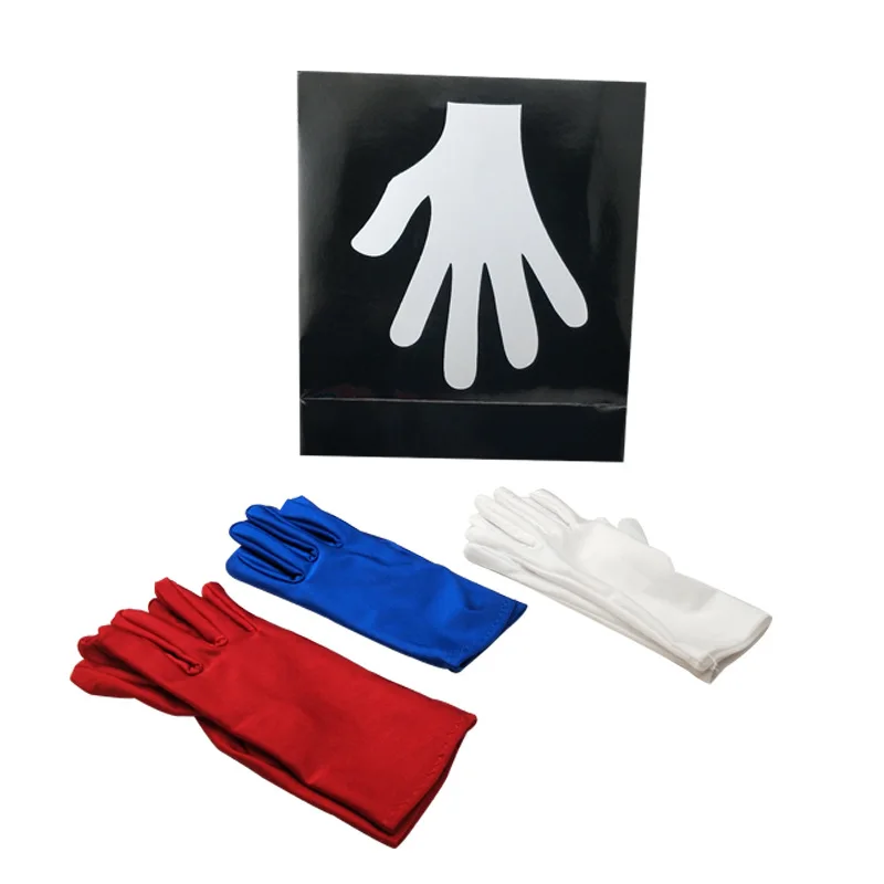 قفازات جديدة متغيرة الألوان من روسي (إصدار الجيب) خدع سحرية للمسرح أوهام عرض سحرية كلاسيكية للتحايل للأطفال كوميديا سحرية #1