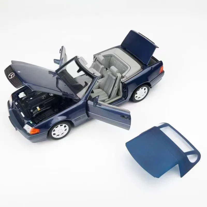 NOREV 1/18 For Mercedes-Benz 500SL 1989 Model Car Diecast Metal Boys Birthday Gifts Hobby Display Collection Ornaments Blue