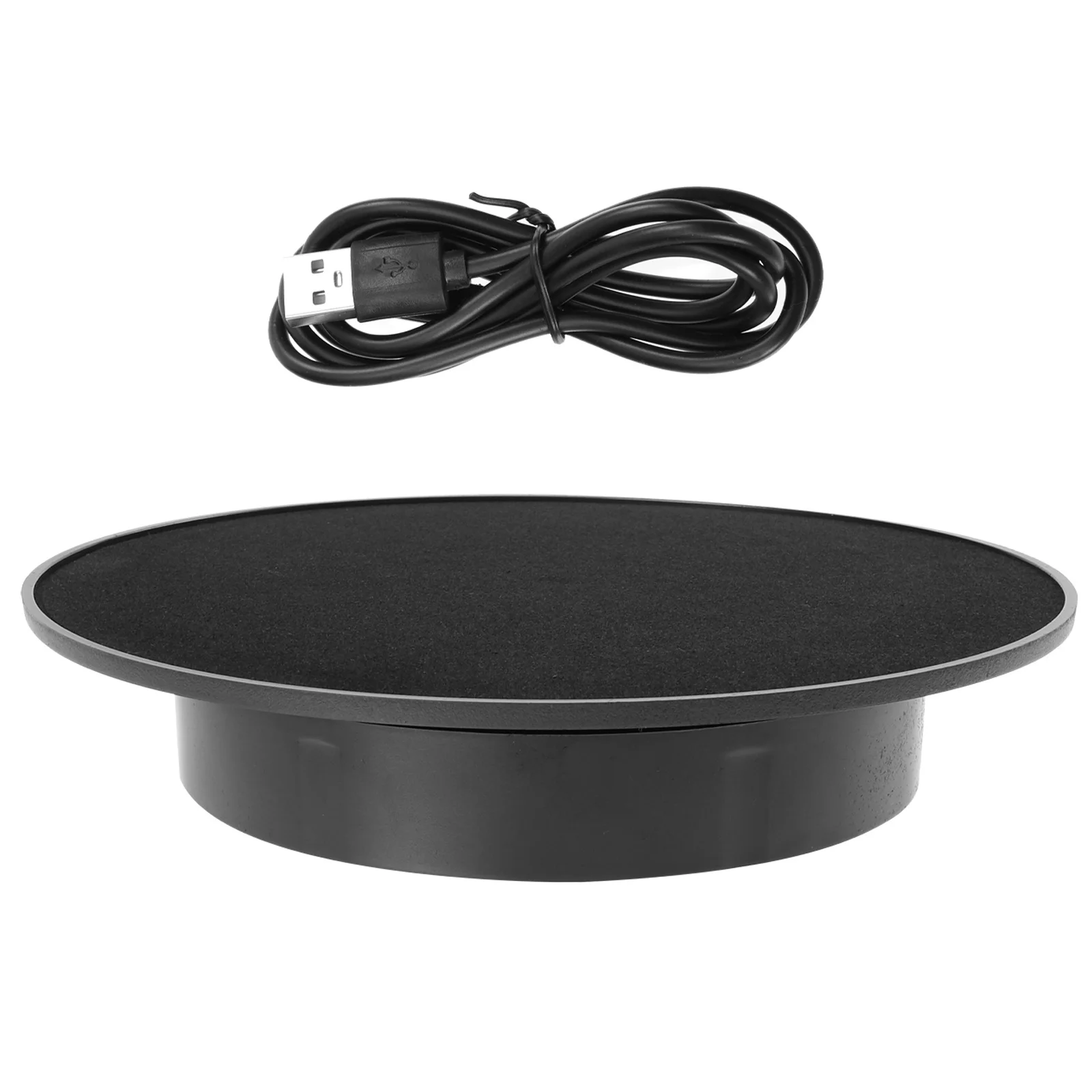 

1pcs Electric Display Stand For Jewelry Rotating Turntable Anti-Slip Base Jewelry Display Rack Watch Turntable Show Case Home