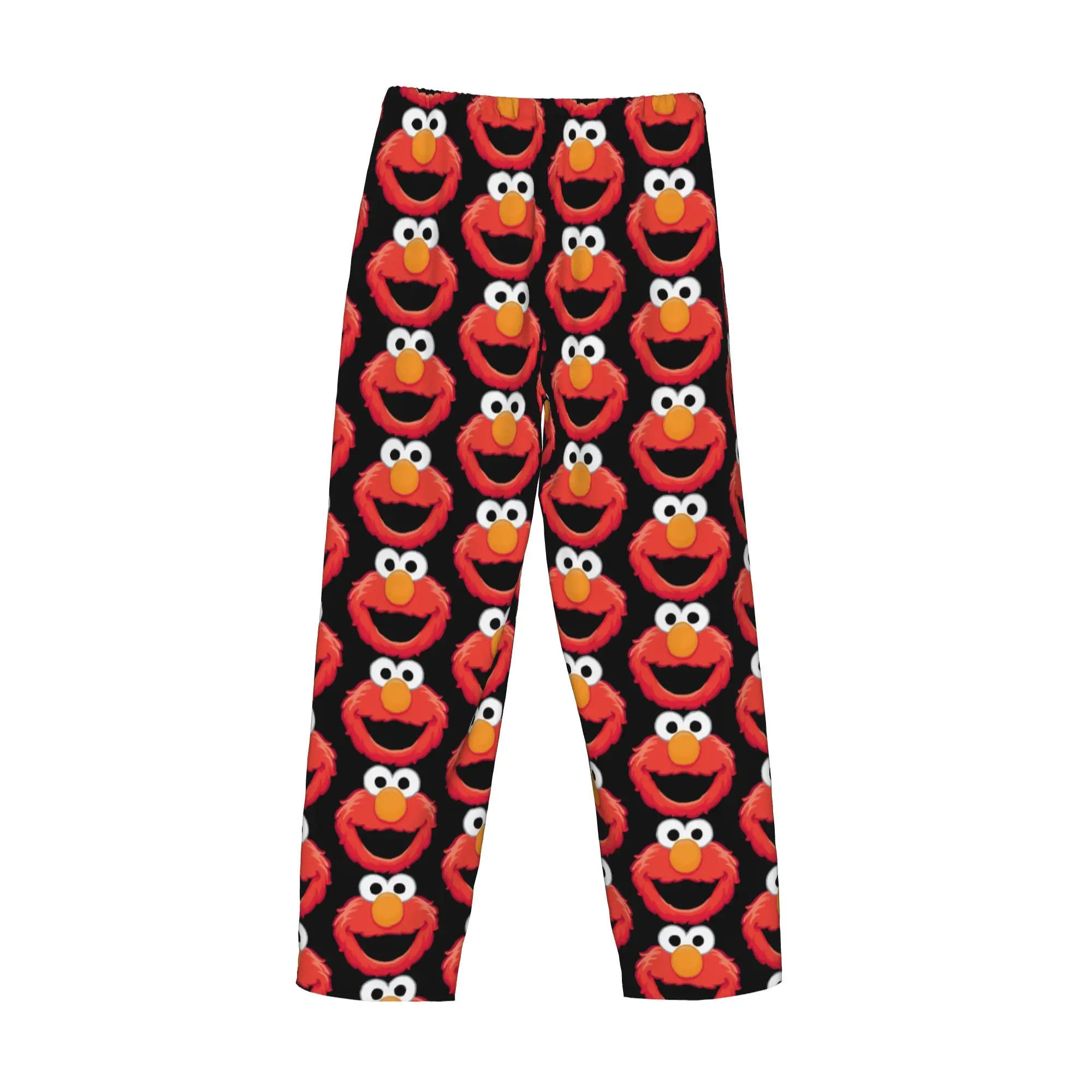 Custom Cookies Anime Monsters  Pajama Pants Sleepwear Men Elastic Waistband Elmo Cartoons Sleep Lounge Bottoms with Pockets view 4