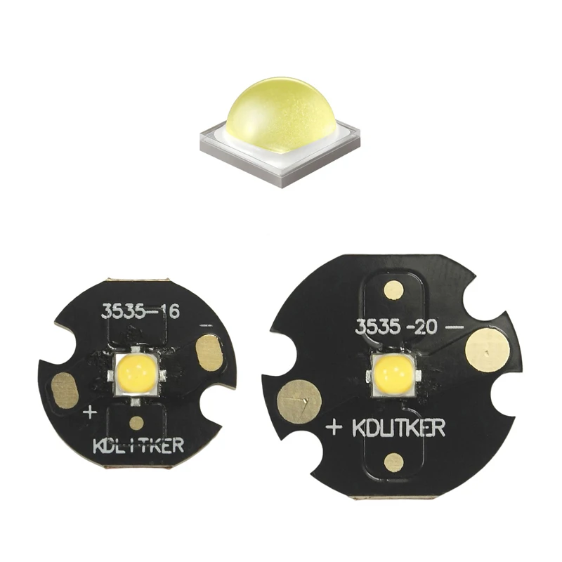 Samsung LH351D 10W SMD 3535 LED Emitter on KDLitker DTP Copper MCPCB Flashlight DIY High CRI Bulbs Beads