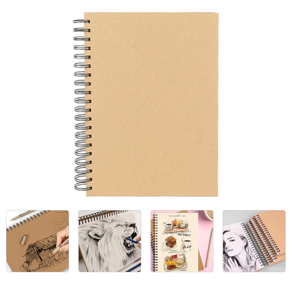 

Sketchbook Blank Drawing for Student DIY Painting Notebook Spiral Amateur Paper