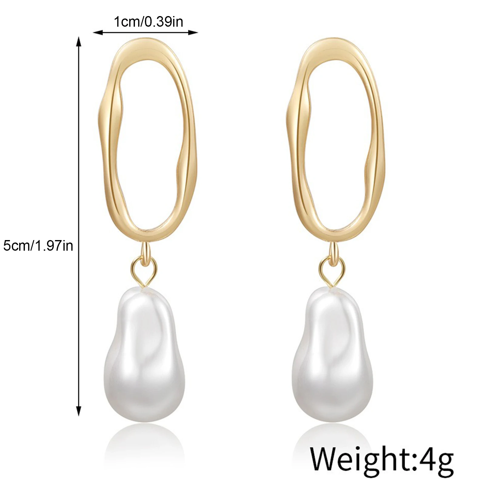 أقراط اللؤلؤ المتدلية مطلية بالذهب أقراط اللؤلؤ أقراط اللؤلؤ هدايا للنساء