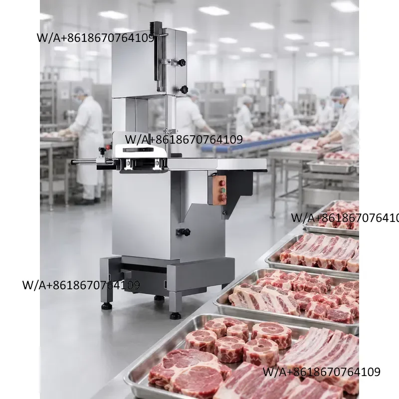 New Industrial Meat Vertical Medium Saw Machine with Stainless Steel Blade 300kg/h Capacity for Large Hotels Meat