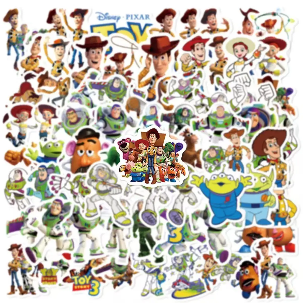 

80 шт., наклейка «История игрушек», Базз Лайтер и Вуди, Дисней, милый мультяшный товар, украшение для телефона и планшета, водонепроницаемые наклейки