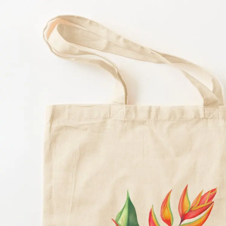 hypnotic heliconia watercolor Tote Bag bags for women Canvas shoulder bag canvas bags custom fabric bag