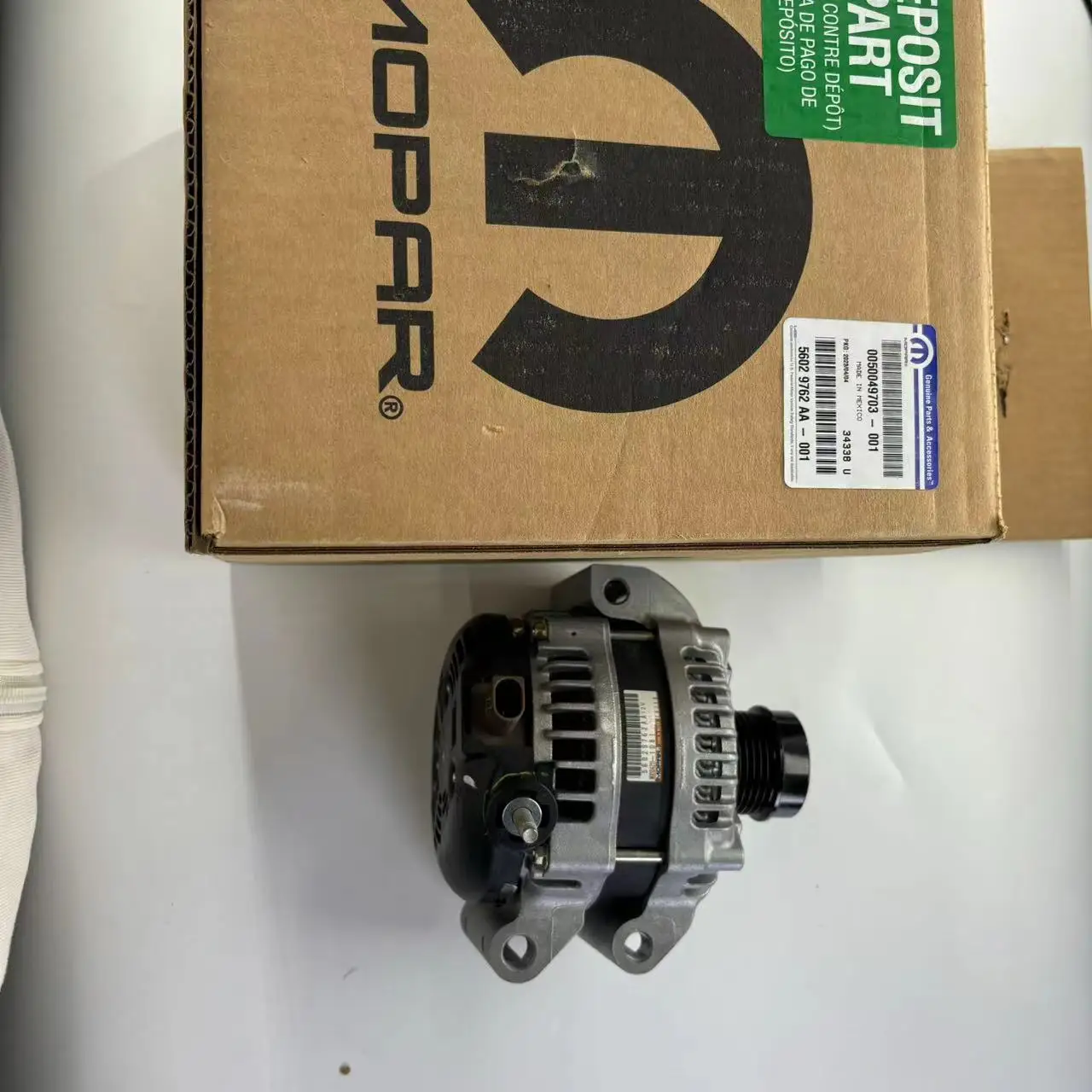 

New Mopar Alternator Assembly 56029762AA for Jeep Wrangler JL 12V Generator for Cars & Trucks mg