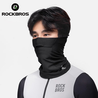 ROCKBROS New Autumn Winter Cycling Mask Ski Scarf Fleece Warm Winderproof Balaclava Men Women MTB Road Bike Outdoor Sports Equip